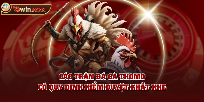 Các trận đá gà Thomo có quy định kiểm duyệt khắt khe