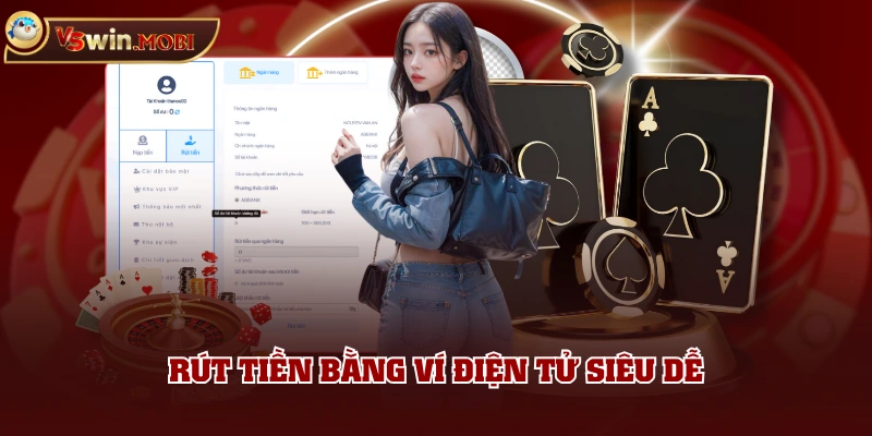Rút tiền bằng ví điện tử siêu dễ