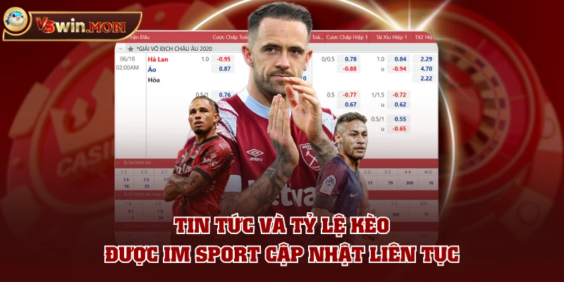 Tin tức và tỷ lệ kèo được IM Sport cập nhật liên tục